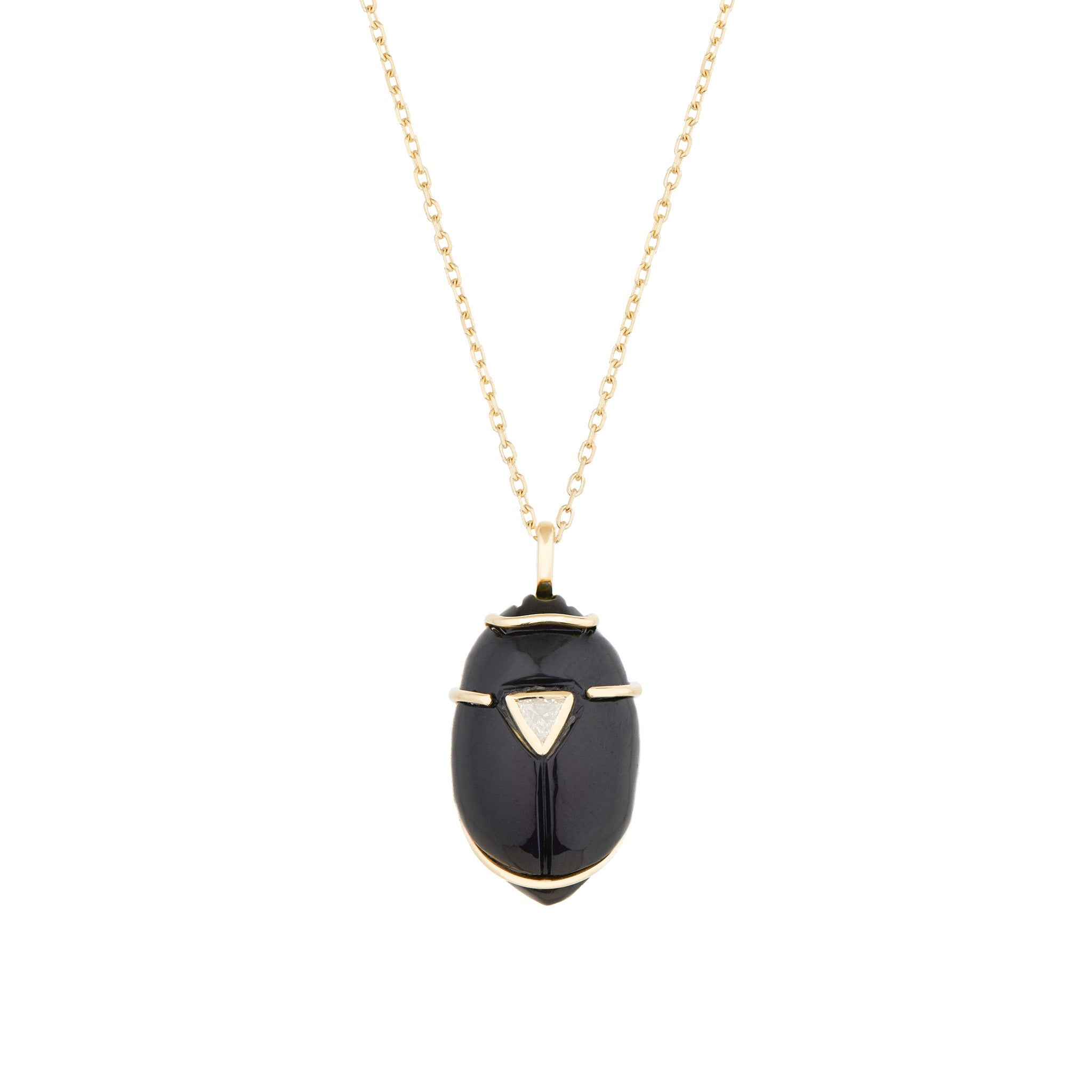 ★ SCALETTO SCB011 Black detail cube necklace ★ Cube Necklace – Cavaier