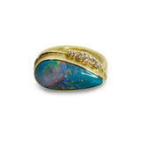 Teardrop Australian Opal Ring