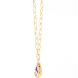 Liberty Chain with Diamond and Blue Lapis Enamel