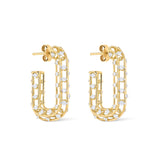 Chunky Rectangle Cage Earrings