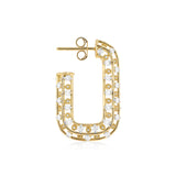 Chunky Rectangle Cage Earrings
