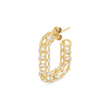 Chunky Rectangle Cage Earrings