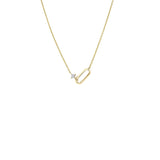 OG LINK AND CARRE DIAMOND NECKLACE