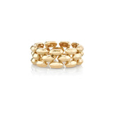 THREE ROW CLEO RING