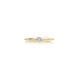 PETITE PRONG-SET FANCY EMERALD CUT DIAMOND KNIFE EDGE BAND