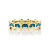 Blue Enamel Dreamscapes Stacking Ring