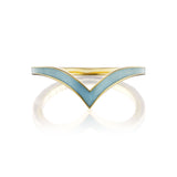 Atlantis Light-Blue Enamel Stacking Ring