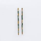 Gold and Green Tourmaline Earrings