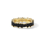 BLACK SAPPHIRE BAGUETTE ETERNITY BAND
