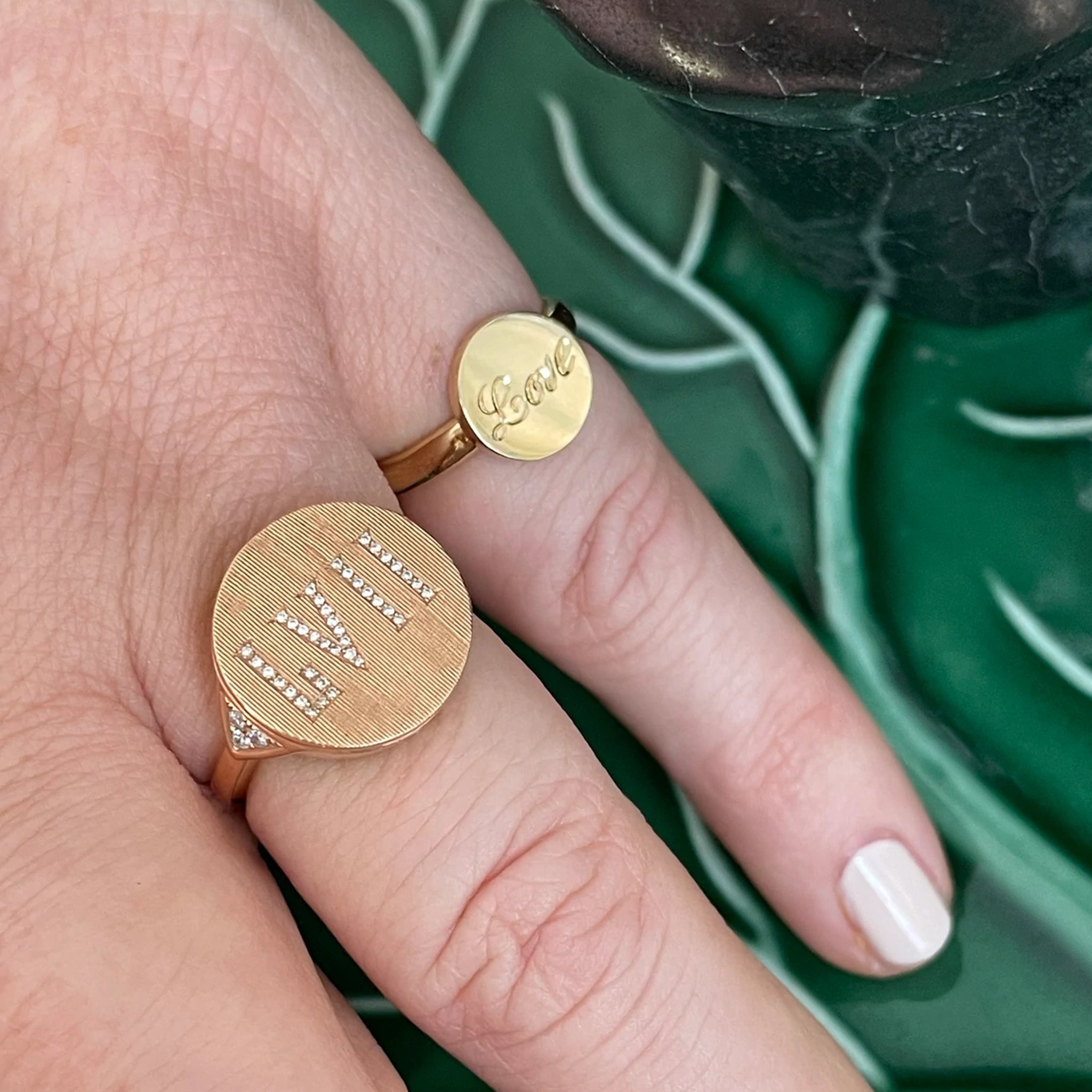 Empty Ring Blank Signet Ring