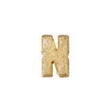 FORTE Florentine Finish Letter N - 18k Yellow Gold