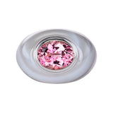 Chubby Ring with Pink Tourmaline and Diamond - One of a Kind