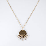 Diamonds Sunbeams Medal Necklace