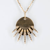 Diamonds Sunbeams Medal Necklace