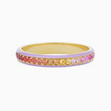 Dash Ring with Sapphire, Ruby and Enamel