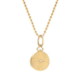 Mini North Star Locket in 18K Gold