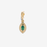 EMERALD MARQUISE CHARM