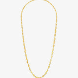 GOLDEN CLUSTER TENNIS NECKLACE