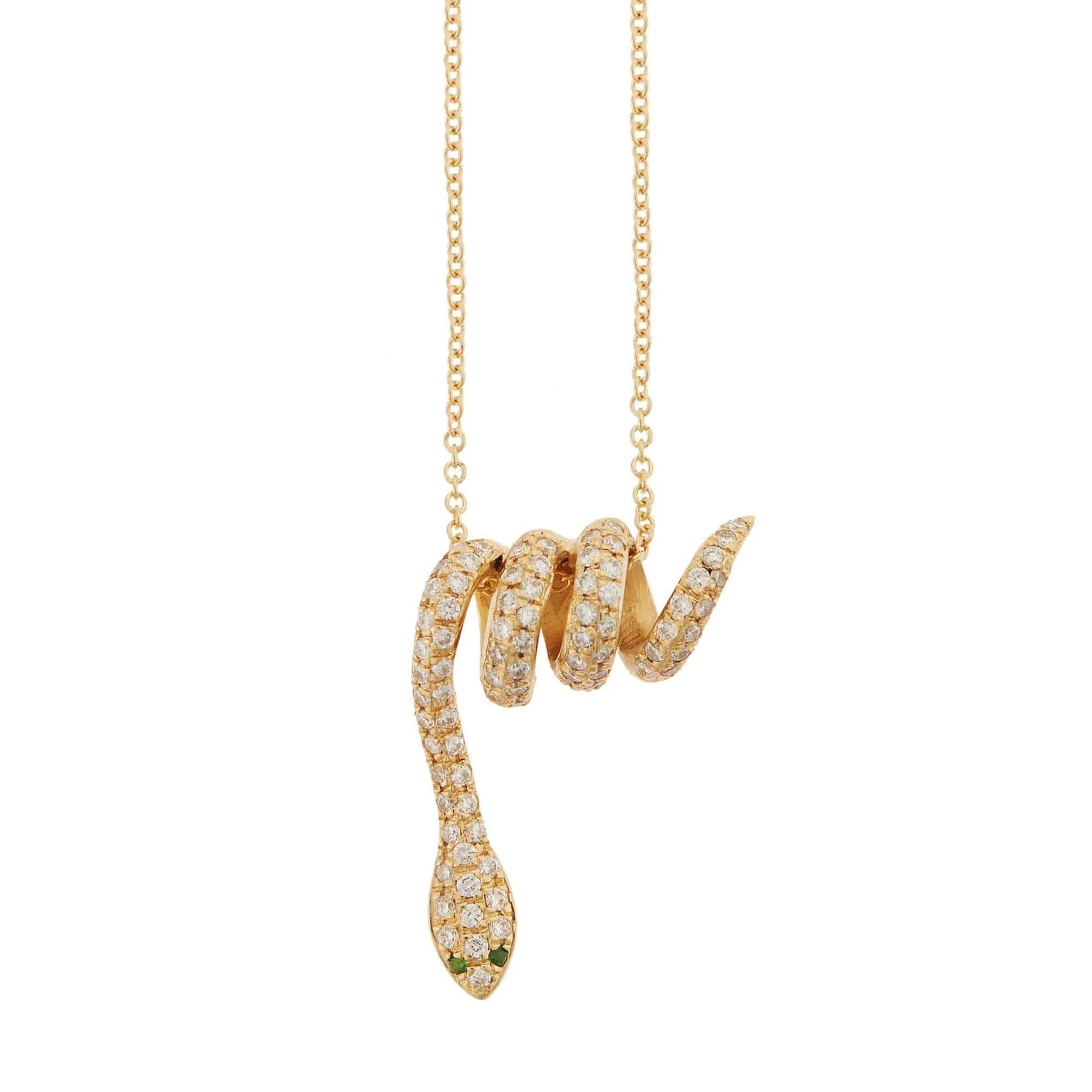 Ileana Makri Small Oblong Lock Chain Necklace