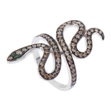 Slither Snake - White Gold