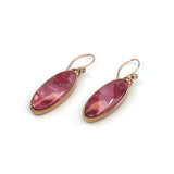 Smooth Pink Tourmaline Earrings