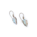 Hand Carved Australian Opal Wing Earrings