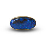 Oval Boulder Opal Ring