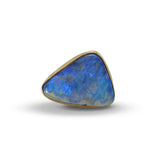 Triangular Boulder Opal Ring