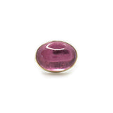 Oval Smooth Pink Tourmaline Ring