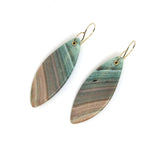 Saturn Chalcedony Earrings