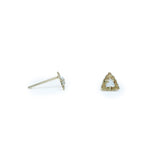 Triangle & Trillium Diamond Earrings