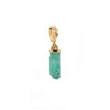 LARGE EMERALD COLUMN CHARM