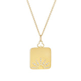 Large Sunrise Pillow Locket in 18K Gold