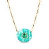Milestone Necklace - Amazonite & Emerald