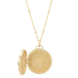 Round 14K Gold "Love Locket" with Ethiopian Opals