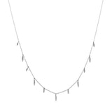 Eleven Wishes Diamond Necklace in 14K White Gold