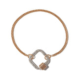 Not So Heavy Curb Chain in Gold Bracelet