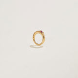 6mm Floating Ruby Huggie