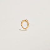 6mm Floating Diamond Huggie