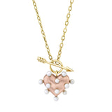 Petite Pin Cushion Heart Necklace
