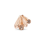 OERA EARRINGS | YELLOW GOLD WITH BROWN DIAMONDS