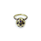 Tonal Pave Ethel Ball Ring in Amethyst