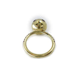 Tonal Pave Ethel Ball Ring in Amethyst