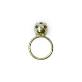 Tonal Pave Ethel Ball Ring in Amethyst