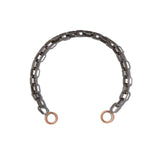 Biker Chain Bracelet in Blackened Silver