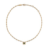 STAIRCASE EMERALD HANDMADE CHAIN NECKLACE