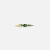 Shirley Pave Center Studs - Emerald