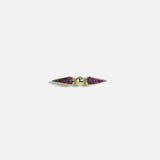 Shirley Pave Spear Studs - Ruby