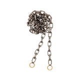 Biker Chain Necklace in Blackened Silver