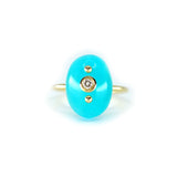 Vertical Amazonite Ring